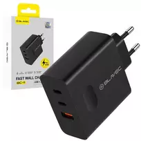 Blavec Wall charger BC-11 GaN - USB + 2x Type-C - QC PD 65W 3A (TCBC11G-U2CB653A) black