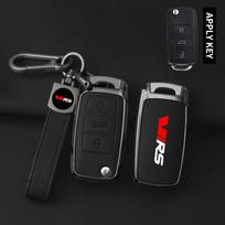 rmwpf7 Suitable for Skoda VIRS Fabia Kamiq Karoq Kodiaq Octavia Rapid Superb alloy car key case Leather car key guard accessory