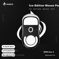GPW2 Mouse Feet for Logitech G Pro Wireless Mouse, ICE Edition Arc-shaped Mouse Feet Stickers, Smooth and Wear-resistant Mouse Feet for GPW Mouse