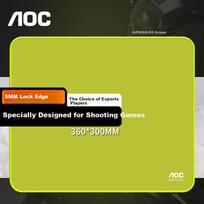 AOC Gaming Mouse Pad, FPS Smooth Gaming Special Micro-Velvet Woven, 360*300*5mm, Jianjiang Zero 99 Style Thickened Sunken Edge, GP500G/93 Gree