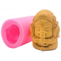 1 Pcs 3D Ganesh Soap Candle Mold Mould Ganesha Silicone Mold For Candle Decorating Resin Epoxy Crafts Gyspum Statue Molds slyva