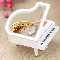 Creative Music Piano Ornaments Dancing Piano Music Boxes Holiday Birthday Gifts Home Decor Piano Tabletop Decorations Wholesale