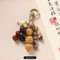 Fruit shell rattle bag hanging wind chime healing bell plant fruit pendant backpack car decoration Full Wish Mini Version