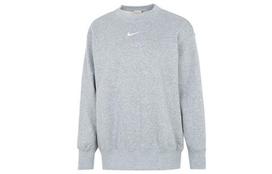 Nike W Nsw Phnk Flc 0S Crew Pullover Sweatshirt Gray M