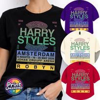 Printed T-Shirt Harry Styles Together Tour Amsterdam Tee Adult Unisex S-2XL 2XL