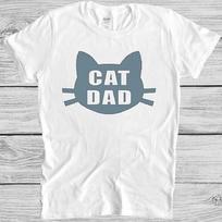 Cat Dad T Shirt Best Ever Funny Saying Pun Present Slogan Cool Gift Tee M122 S