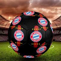 FC Bayern München Salės Futbolo Kamuolys Spalvingas Visų Amžių Dydis 5 Mašininis Siuvimas PVC Paruoštas Varžyboms Patvarus Aukšto Atsitrenkimo black