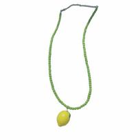 Lemon Dopamine Bead Necklace Dopamine Colored Y2K Clavicle Chain  Birthday Gift Style D
