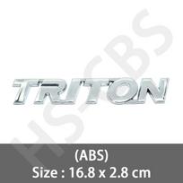cyakpr1 ABS 3D Triton Emblem Sticker Logo Tail Chrome Nameplate Decals For Mitsubishi L200 Rear Truck Stickers Badge Car Accessories
