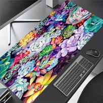Succulent Plants Desk Mat Desk Pad Large Gaming Mouse Pad Gamer Ofice Mat Mouse Pad  Pad Unisex 30cmx60cm(11.8x23.6inch)