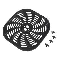 Round Air Fryer Crisper Plate Air Fryer Grill Plates With 4 Rubber Bumpers Air Fried Cooker Barbecue Dish 21cmx20.5cm