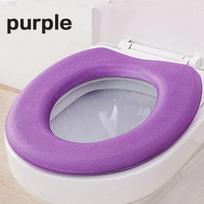Thicken Waterproof Toilet Seat Cushion Universal Foam Toilet Pad Bathroom Household Accessories violetinė