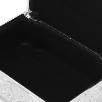 Soft Lining Trinket Storage Box Zinc Alloy Metal Jewelry Box  Dressing Table Shelf sidabras