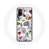 Coque pour Oppo A53 BTS Bangtan Sonyeondan BT21 Van Tata Chimmy Cooky Rj Koya Mang Et Shooky