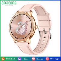 SACOSDING New Ultra Thin Smart Watch Women 1.32  AMOLED 466*466 HD Pixel Display Wireless Call Smartwatch Ladies Fashion Watch