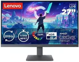 Monitorius Lenovo LOQ 27-10 27 IPS 1920x1080/16:9/300 nits/HDMI/DP/Lunar Pilkas/3Y Garantija | Lenovo
