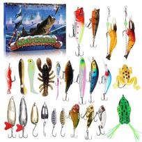 Fishing Advent Calendar 2024 Countdown With 24 Fish Lures For Enthusiasts Style 3