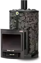 Pirties krosnelė Kalvis PR5-1 12 kw garinei, saunai, išgaubta stiklo keramika