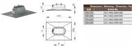 Vilpros Pramone SWO virš. įdėklo laikiklis NP 110X230 (310 2 4002 0000 000)