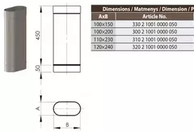 Vilpros Pramone SWO įdėklo segm. HeatUp NP 100x200, L-0.5m (H301 2 1001 0000 050)