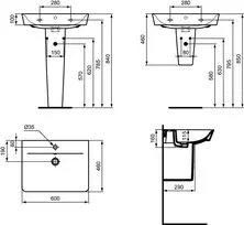 Praustuvo koja Ideal Standard Connect Air