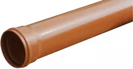 Pipelife Lauko kanaliz. PVC N vamzdis su mova d. 110/ 3.2/ 1 m