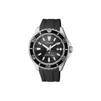 CITIZEN PROMASTER Šviesos energija varomas Kvarcinis Mechanizmas Guminis Dirželis Laikrodis Vyriški Laikrodžiai Juodas Ciferblatas BN0190-15E Black Dial