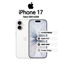 Apple iPhone 17 smartphone supports Nano-SIM+eSIM, new and not activated 256GB balta