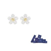 Swarovski tvirto lydinio auskarai moterims balti One Size-Original brand box (color random) balta