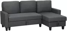 Kampinė sofa-lova 197 x 129 x 85 cm