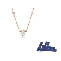 Swarovski DRAGON PHOENIX Faux Crystal, Rose Gold Tone Plated, Faux Pearl Necklaces Womens Rose Gold F-Original brand box rožinio aukso spalvos