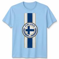 Unisex Finland Retro Strip Style Football Tshirt Game Day Soccer Unisex Unisex Tee S