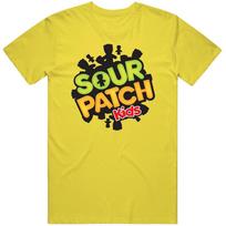 Sour Patch Kids Retro Vintage Daisy Yellow Cotton Unisexs Soft Cotton Tee T Shirt S