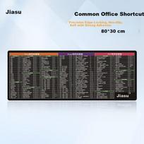 Jiasu Shortcut Key Mouse Pad Computer Desk Mat Laptop Office Software Mouse Pad Shortcut Key Edge-Locked Gaming Pad Size 300x800mm