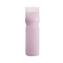 Professional Hair Dye Bottle Applicator Brush Empty Comb Dispensing Salon Styling Tool for Hair Care no plug rožinė