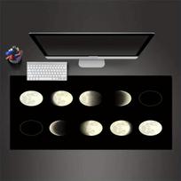 Moon Phases Mousepad Desk Pad Large Gaming Mouse Pad Gamer Ofice Mat Mouse Pad Light Gaming Room Desk Mat Unisex 30cmx60cm(11.8x23.6inch)