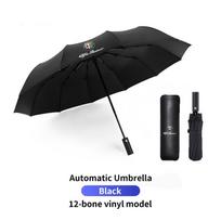 ZOPJT1 Car Fully Automatic Folding Umbrella Sunshade Accessories For Alfa Romeo Giulietta GT 159 147 156 Mito Brera Giulia F1 Stelvio juoda