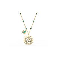 Swarovski Swa Symbol Swa Symbol Perlinis Lotuso Imitacijos Kristalo Karoliai Moteriški Paauksuoti 5521451 auksas