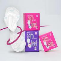 White Zero Feel Sanitary Pads (M/L/XL) Large 14P