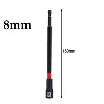 1/5PCS 6 Inch Magnetic Long Nut Driver For Impact Drill Hex Socket Adapter 8-14mm Extended Socket Wrench Power Tool