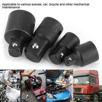 4PCS Black & Sliver Impact Socket Adapter Built-In Ball Detent Lock Drive Socket Reducer  Auto Shop juoda