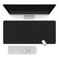 Stitched Edge Shortcut Mouse Pad EXCO Office Gaming Mouse Pad Non-Slip Desk Mat  Easy Clean 30*60cm-Style K