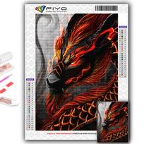 5D DIY Diamond Painting Cross Stitch Chinese Dragon Diamond Embroidery Mosaic Wall Art Home Decoration Full Round 20X30CM