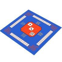 Mahjong stalo kilimėlis Pokeris Domino Mahjong plytelės Korta Triukšmo stalo žaidimas Neslystantis Mah sumažinimas Kvadratinis Jongg stalas 70cm mėlyna