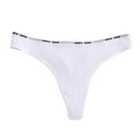 Sexy Letter Pure Cotton Thong for Women Hot Temptation Low Waist Thread Underwear High Elastic Comfortable Panties M balta