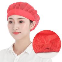 Unisex Elastic Mesh Caps Kavinė Baras Virtuvė Restoranas Viešbutis Kepyklėlė Padavėjas raudona