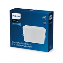 Montuojamas šviestuvas panelė PHILIPS Meson, įleidžiama, LED 16,5 W, 3000 K, 1600 lm, kvadratinė, ba