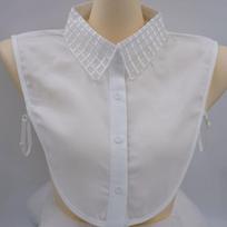 Grid Chiffon Shirt Fake Collar for Womens Shirt Detachable Decorative Collar for Sweater Blouse Bottoming False Collar