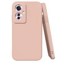 For Cover Reno 11F Case For OPPO Reno 11F Capas New Liquid Silicone Bumper Back TPU Soft Cover Reno 11F Reno11 F Fundas Reno 11F šviesiai rausvos spalvos