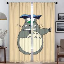 TotoroS Window Curtain for Room 2 Panel Modern Living Room Curtains 2 Pieces Tulle for Bedroom Halloween Decoration Shades Child W50xH70cmx2pcs-CL